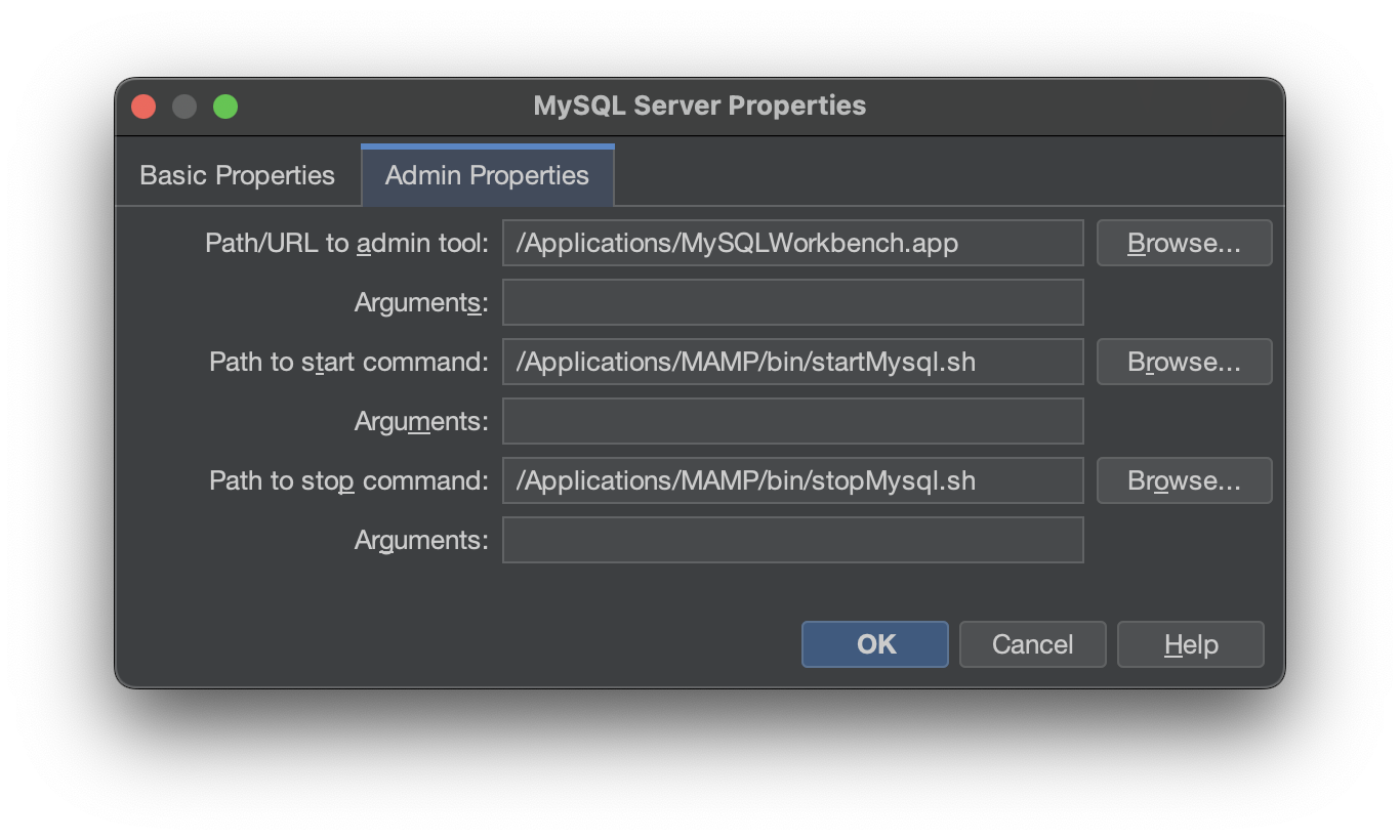 MySQL Server Properties